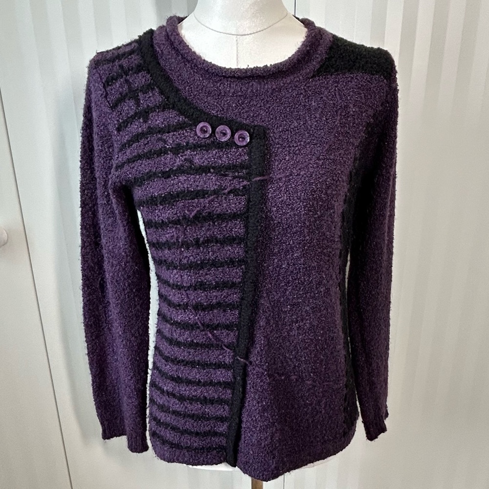 Papa purple and black sweater some pilling Size S
